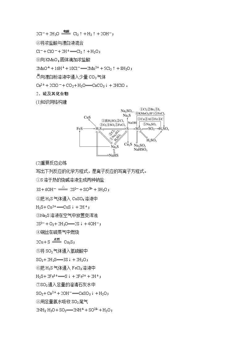 (新高考)高考化学一轮复习讲义第4章第25讲非金属及其化合物知识落实与拓展(含解析)02