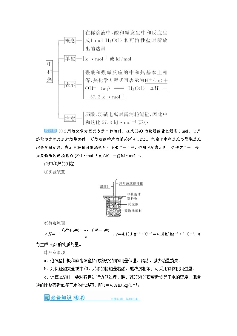 高考化学一轮复习教案第6章第1讲 化学能与热能（含解析）03