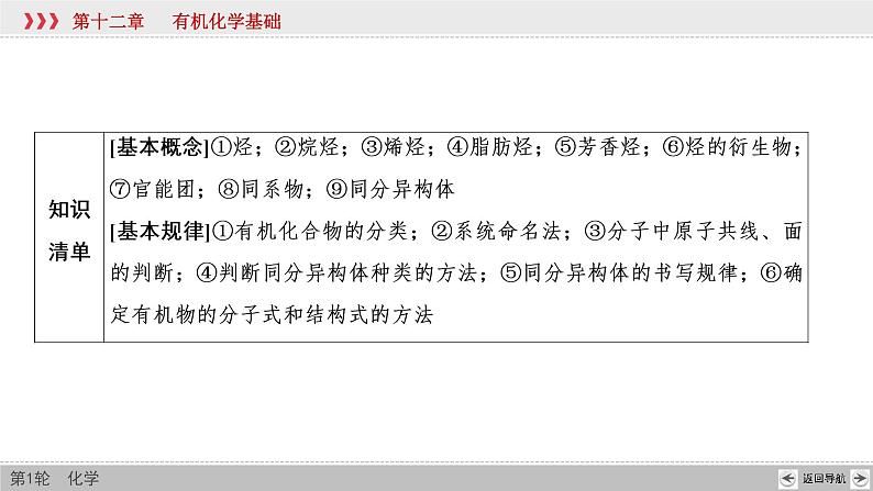 高考化学一轮复习课件第12章第1讲 认识有机化合物(含解析)第7页