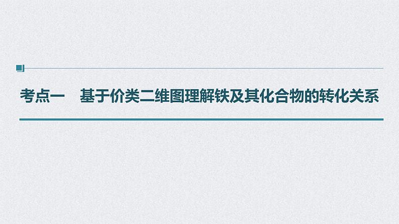 2022年高考化学一轮复习课件 第3章 第16讲 铁及其化合物的转化关系 (含解析)04