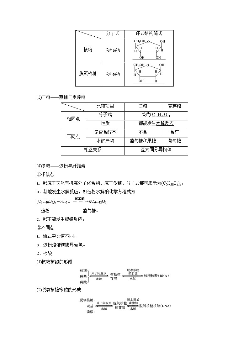 2022年高考化学一轮复习讲义第11章第51讲 生命中的基础有机化学物质 合成有机高分子 (含解析)第2页