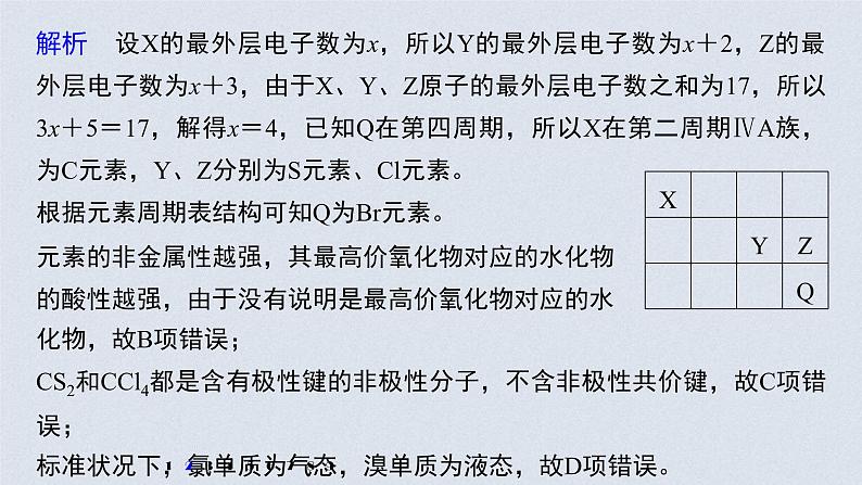 2022年高考化学二轮复习 第5章 第28讲 专项提能特训7 “位—构—性”关系判断 (含解析)课件PPT第5页