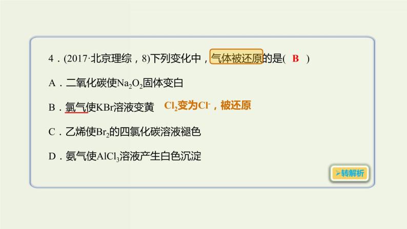 2020版高考化学一轮复习考点备考课件2.3.2氧化剂与还原剂 (含解析)05