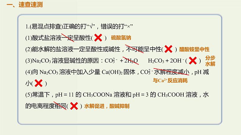 2020版高考化学一轮复习考点备考课件8.3.1盐类的水解及其规律 (含解析)02