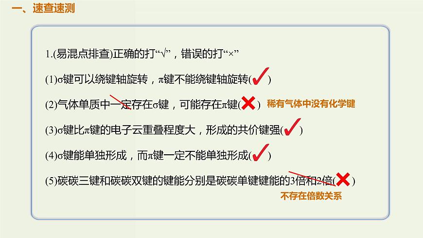 2020版高考化學一輪復習考點備考課件11.2.1共價鍵 (含解析)第2頁