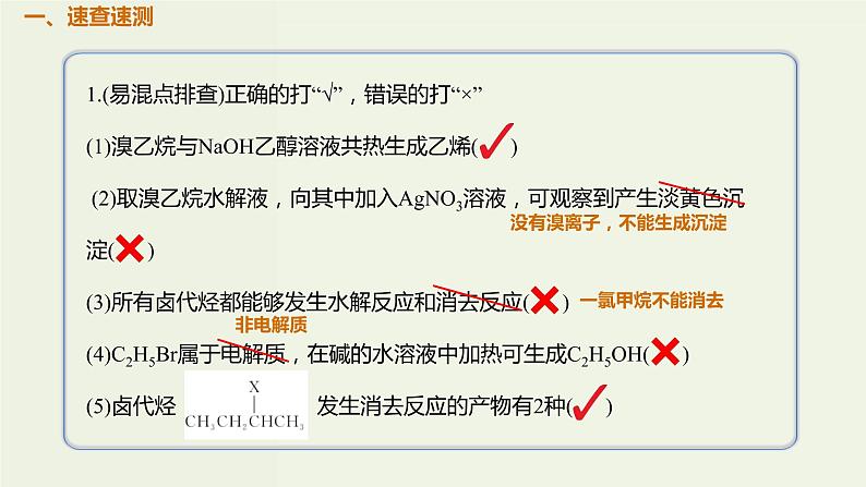 2020版高考化学一轮复习考点备考课件12.2.3卤代烃 (含解析)02