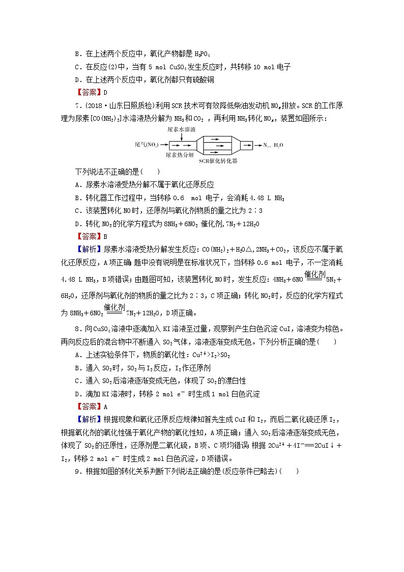2020高考化学一轮复习第二章化学物质及其变化第4节检测(含解析)第3页