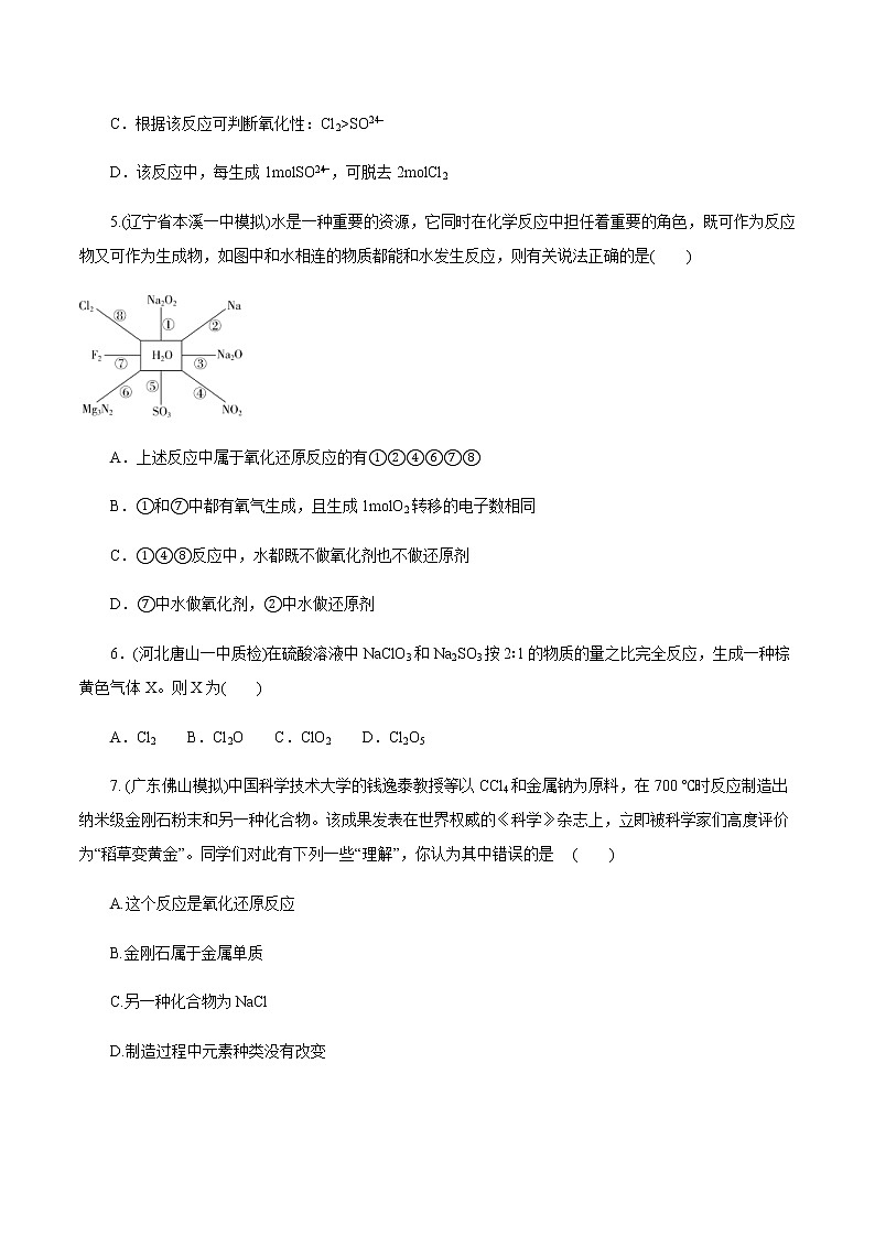 高考化学一轮复习精讲精练第08讲 氧化还原反应的基本概念和规律(精练)(2份打包,解析版+原卷版,可预览)02