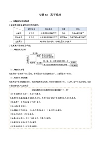 【期末综合复习】人教版(2019)化学必修第一册 高一上学期期末-专题02 离子反应（知识串讲）