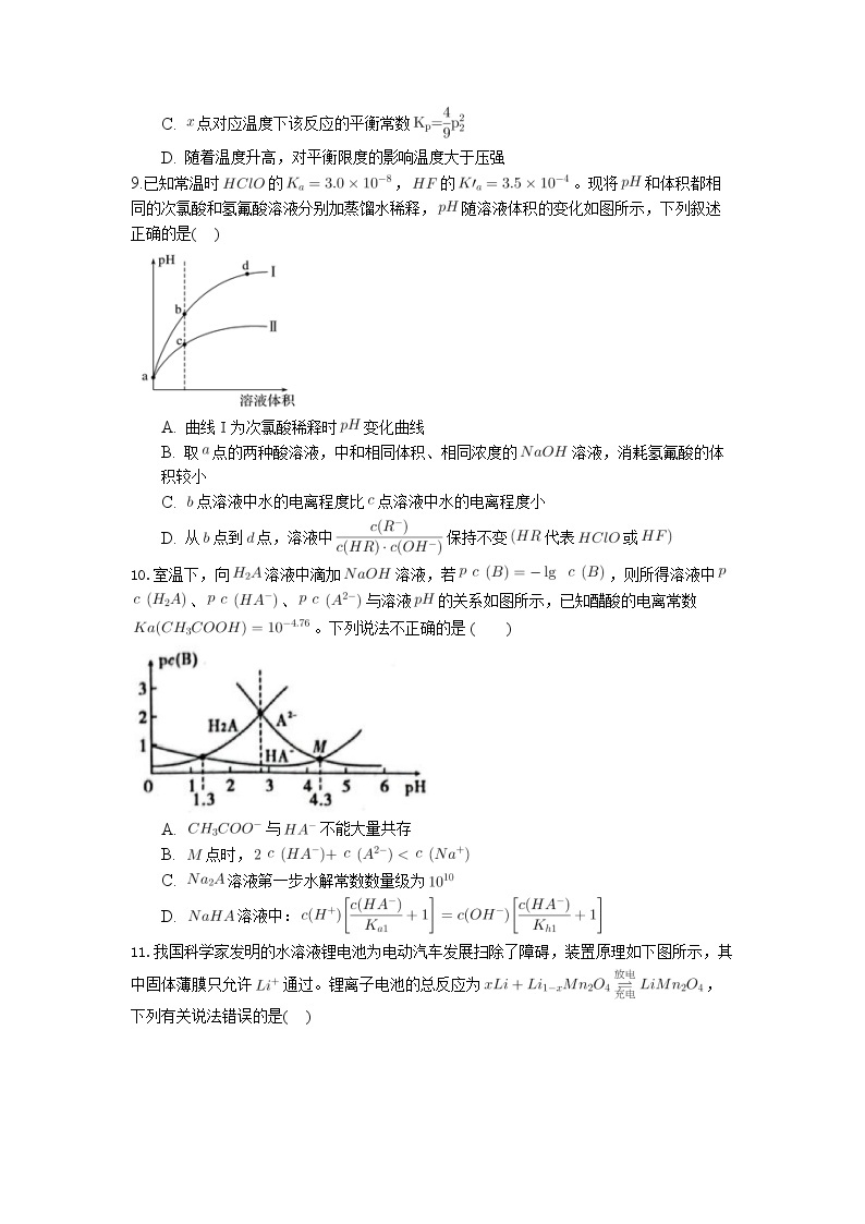 重庆市长寿中学2022-2023学年高三化学上学期12月月考试题（Word版附解析）03