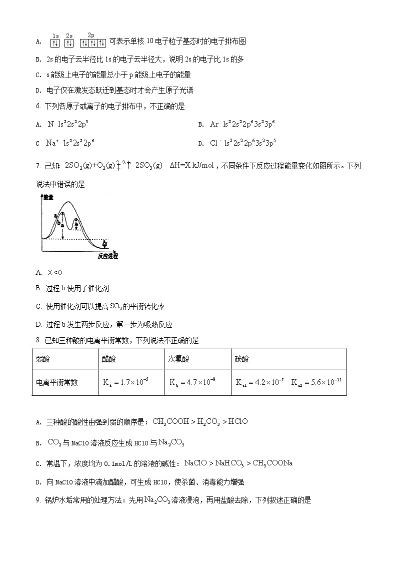 辽宁省营口市普通高中2021-2022学年高二上学期期末教学质量检测化学试题02