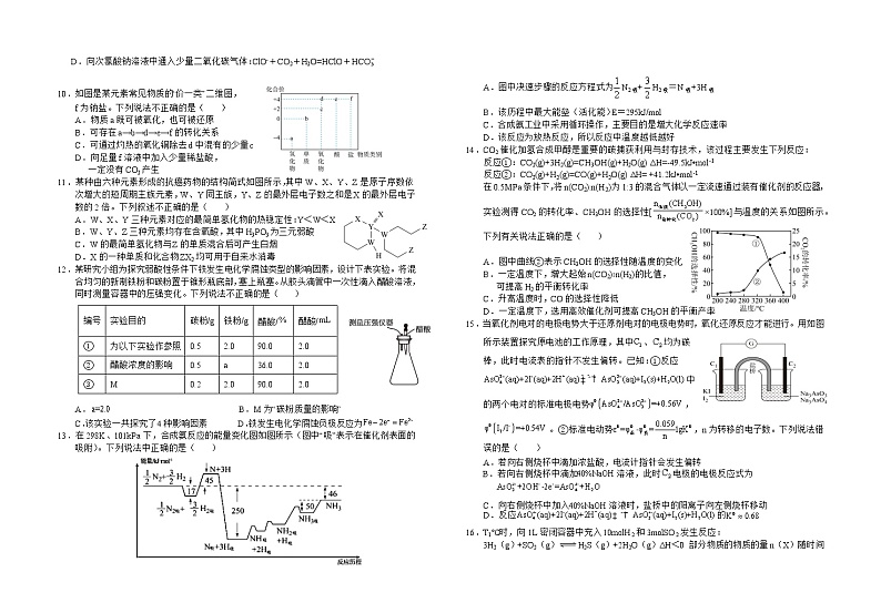 2023六安一中高三上学期第四次月考化学试题含解析02