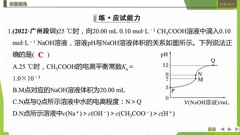 2023届高三化学高考备考二轮复习水溶液中离子平衡的三类图像课件第5页