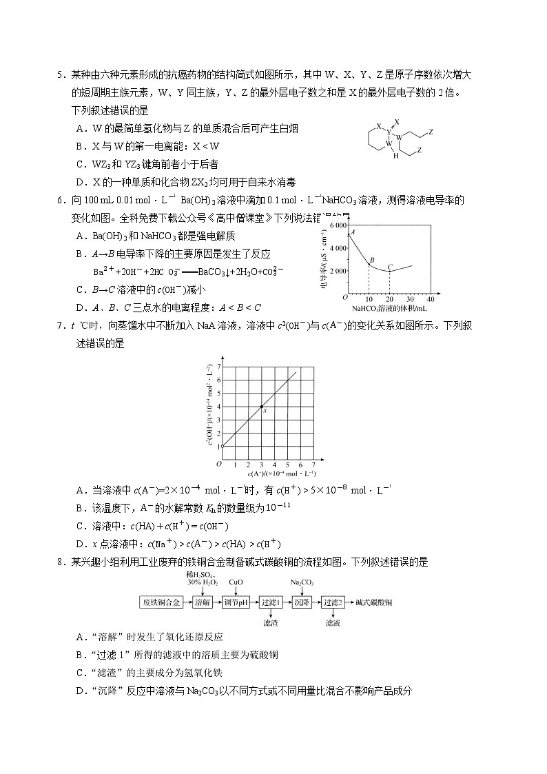 河北省衡水中学2022-2023学年高三化学上学期四调考试试卷(Word版附解析)第2页