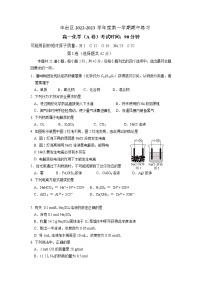 北京市丰台区2022-2023学年高一上学期11月期中考试化学试题A卷（Word版附答案）