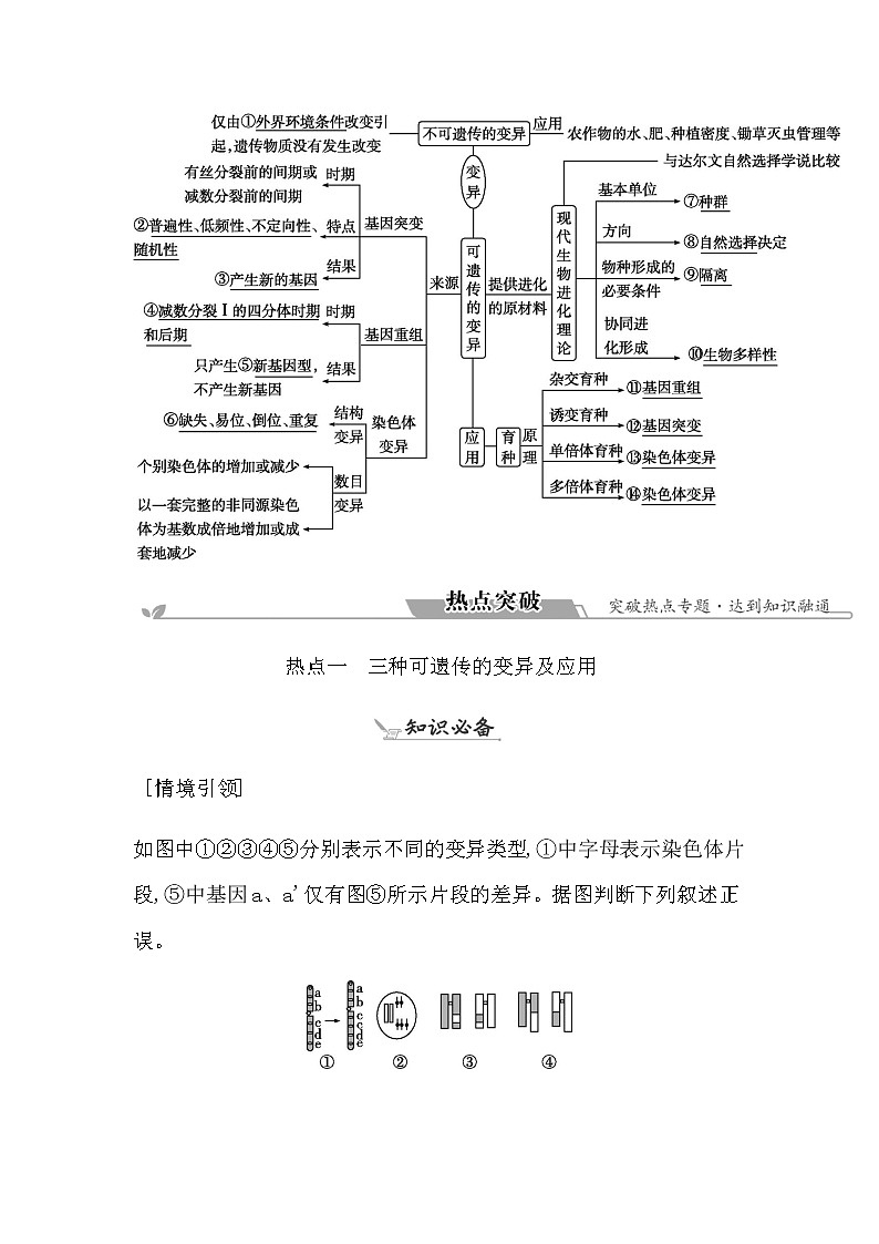2023届高考生物二轮复习第11讲生物的变异与进化学案第2页