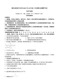 2023湖北省部分市州高三上学期元月联合调研考试化学试题含答案