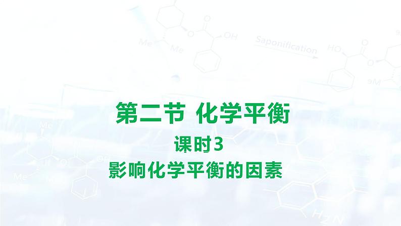 人教版 (2019) 高中 化学 选择性必修1 第二章 第二节 化学平衡 课件01