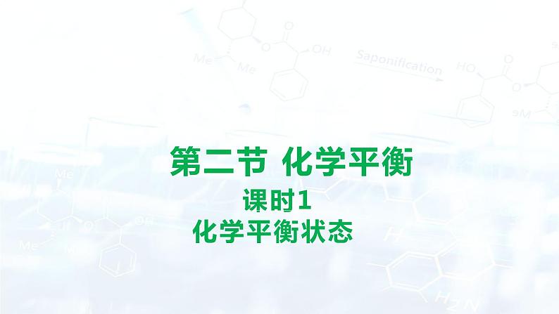 人教版 (2019) 高中 化学 选择性必修1 第二章 第二节 化学平衡 课件01