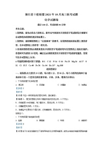 浙江省十校联盟2022-2023学年高三上学期10月联考化学试题（解析版）