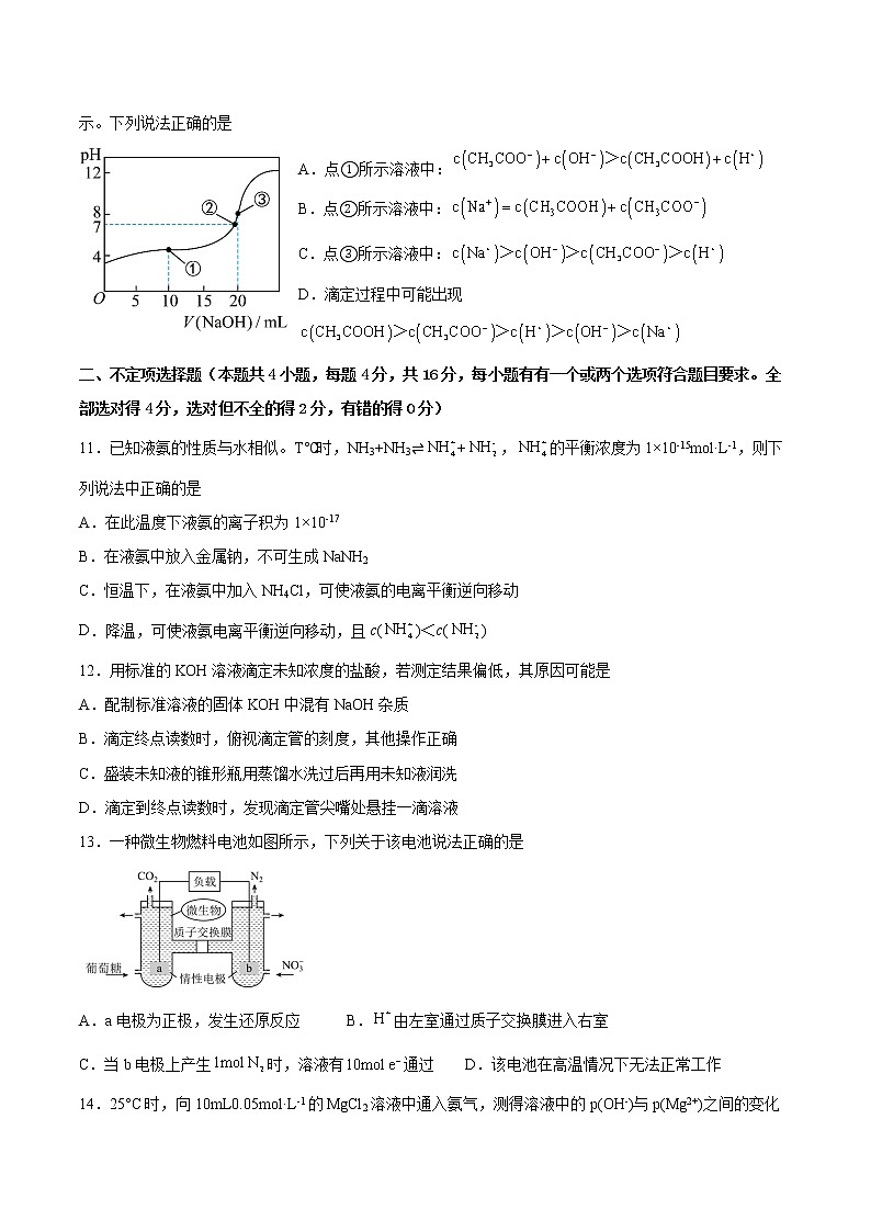 湖南省衡阳市第六中学2022-2023学年高二上学期期末考试化学试卷第3页
