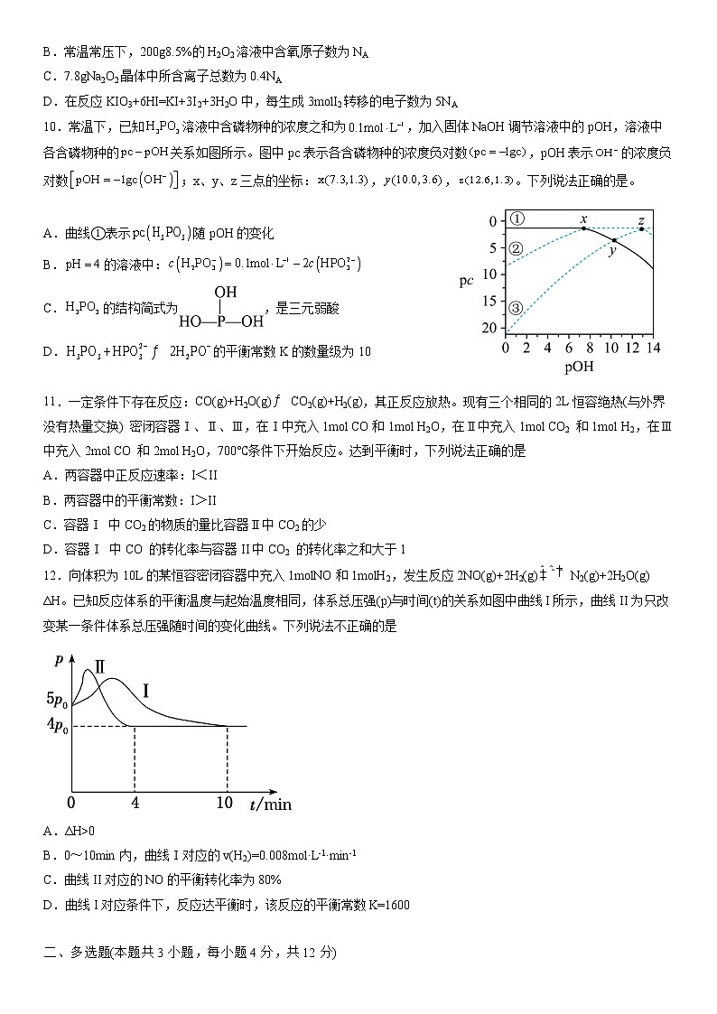 辽宁省大连市名校联盟2022-2023学年高三上学期1月高考适应性测试(一)化学试题第3页