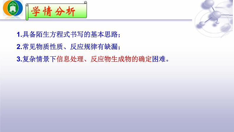2023届高三化学二轮复习 高考题中陌生方程式书写——突破工业流程中的复杂反应 课件第7页