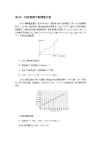高考化学二轮复习专项分层特训练29 沉淀溶解平衡图像分析 含答案