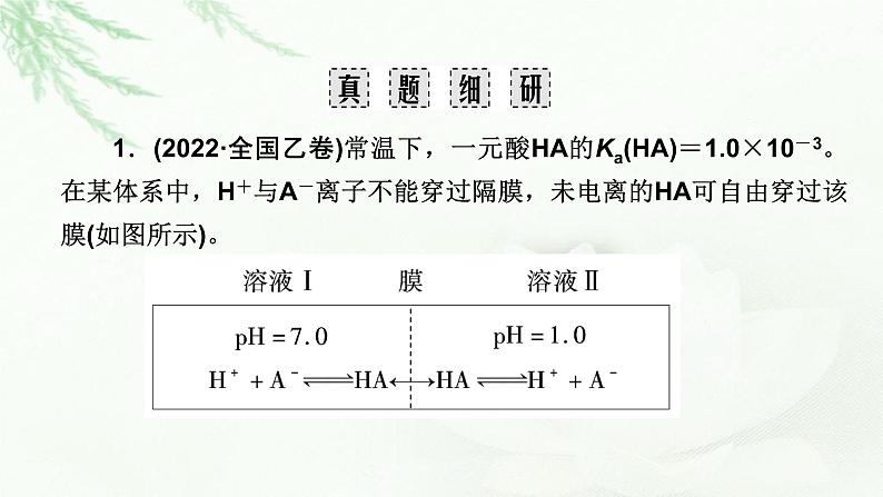 2023届高考化学二轮复习专题8电解质溶液课件第6页
