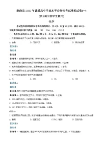 2021-2022学年湖南省普通高中高一下学期学业水平合格性考试模拟（一）化学试题 解析版