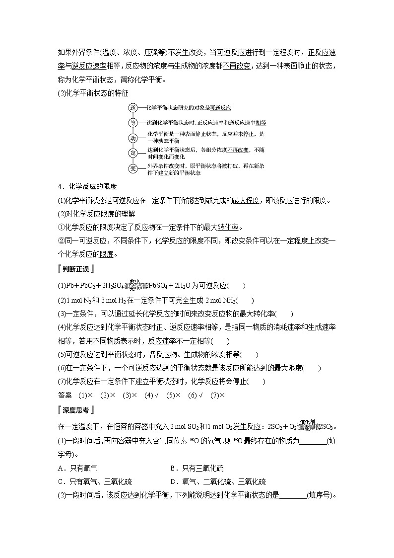 第六章 第二节 第2课时 化学反应的限度 化学反应条件的控制第2页
