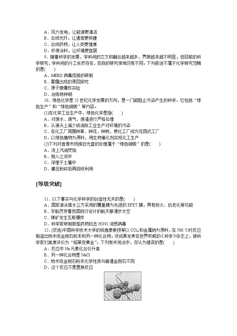 课时作业 1 走进化学科学02