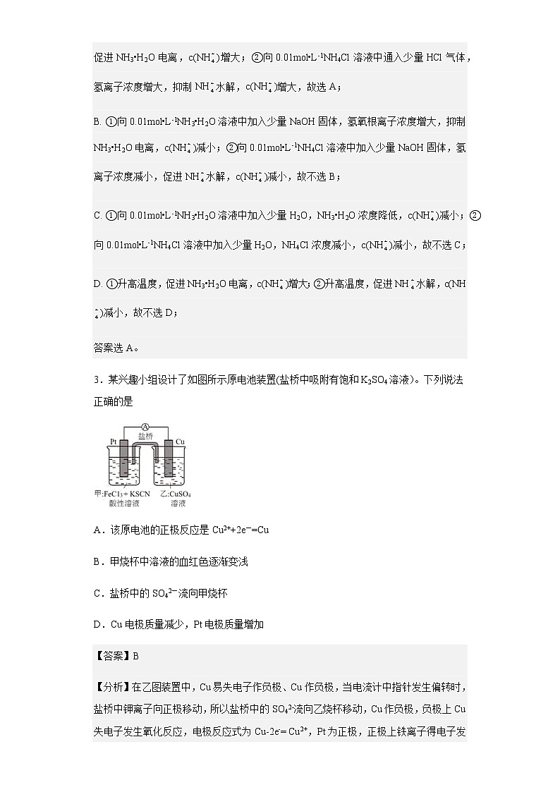 2022-2023学年山西省太原师范学院附属中学高二上学期12月月考化学试题含解析第2页