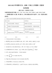 2022-2023学年福建省厦门外国语学校石狮分校、泉港一中高三上学期第一次联考化学试题 PDF版