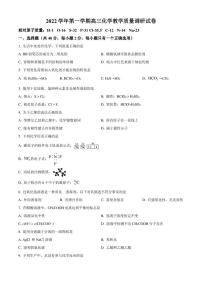2022-2023学年上海市长宁区高三上学期教学质量调研（一模）化学试题（PDF含答案）