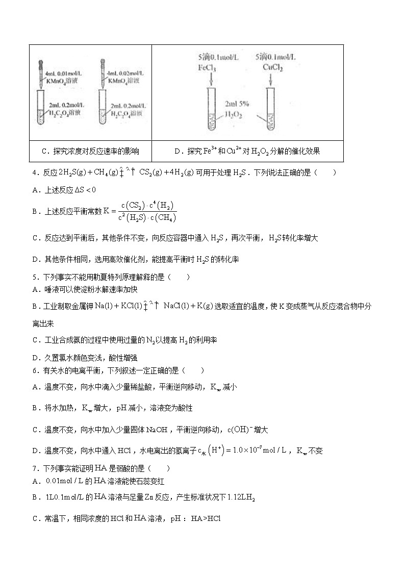 湖南省长沙市浏阳市2022-2023学年高二上学期期末考试化学试题(含答案)第2页
