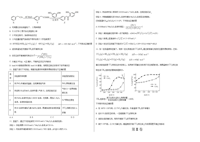 2023年高考第一次模拟考试卷：化学（江苏A卷）（考试版）02