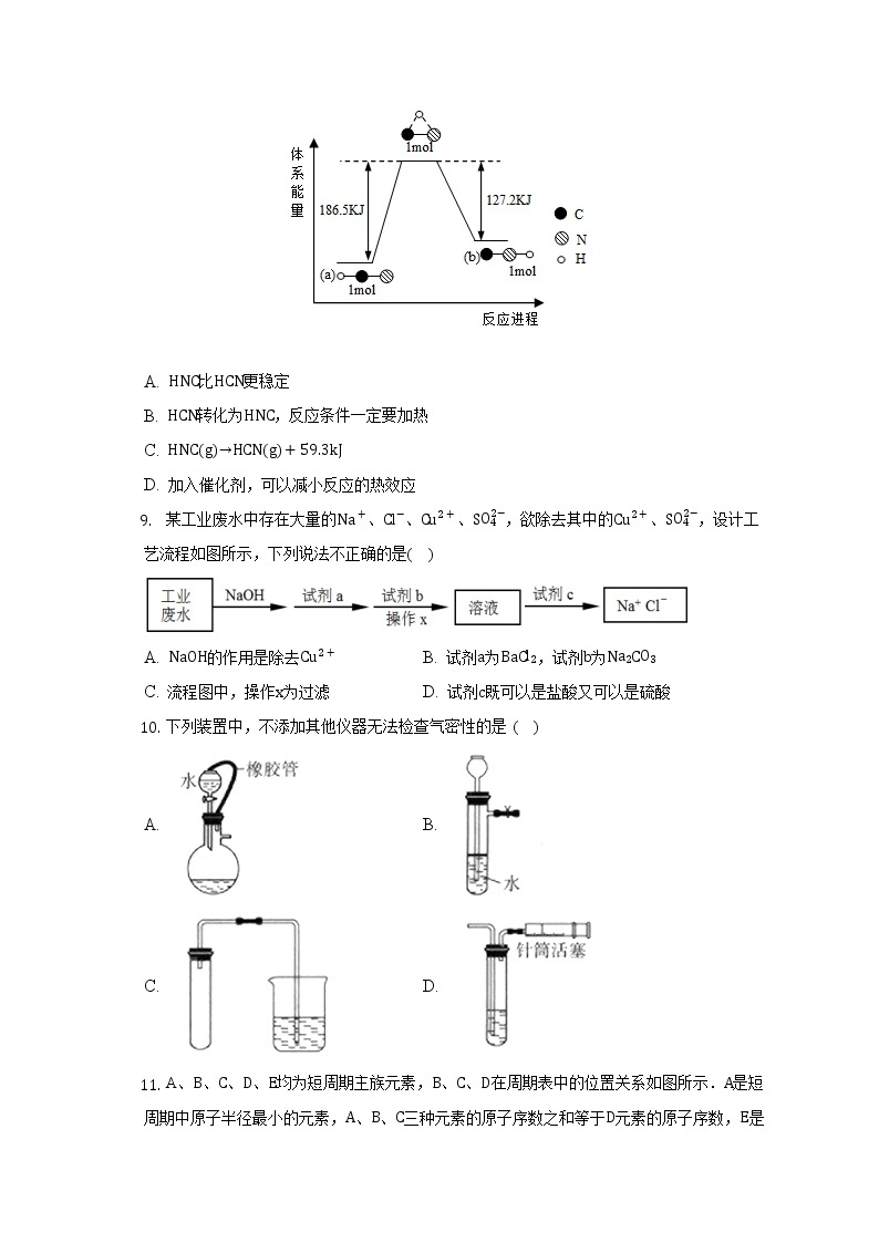 2023年高考第一次模拟考试卷：化学（上海B卷）（考试版）03