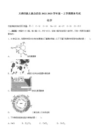 青海省西宁市大通回族土族自治县2022-2023学年高一上学期期末考试化学试题（Word版含答案）