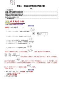 【新高考】2023年高考化学二轮题型精讲精练——专题11 常见的化学用语的书写及判断