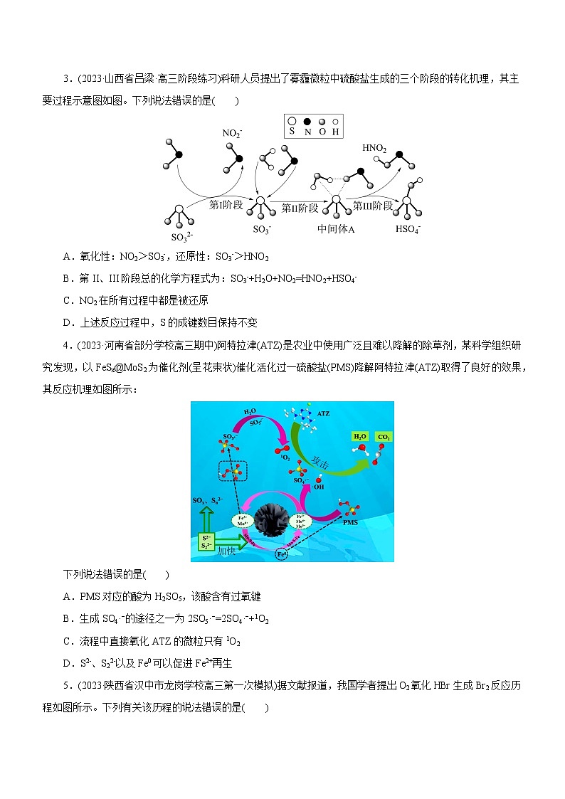 专题10 化学反应机理与历程(练)(原卷版)第2页