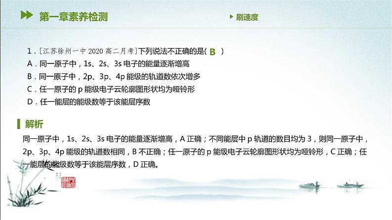 第一章 原子结构与性质 综合测试1课件PPT第2页