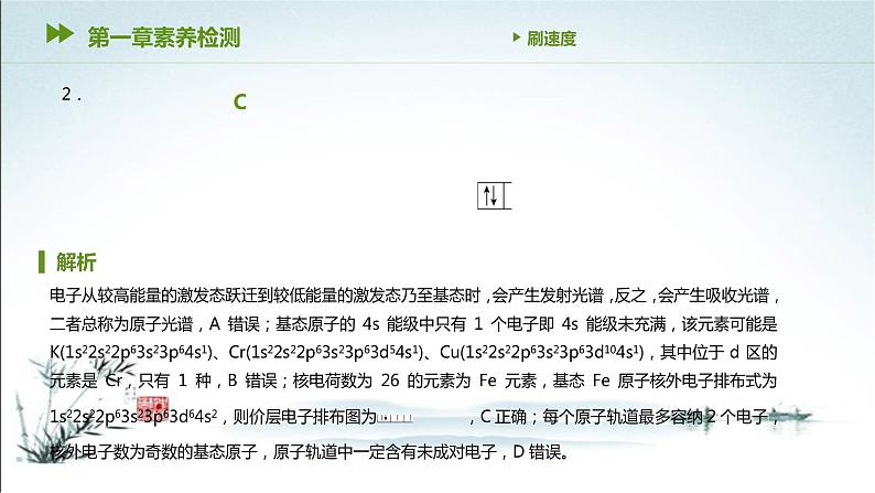 第一章 原子结构与性质 综合测试1课件PPT第3页