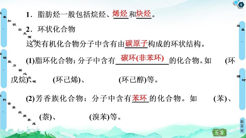 第1章 第1节 第1课时 有机化合物的分类方法 课件【新教材】人教版(2019)高中化学选择性必修3第5页