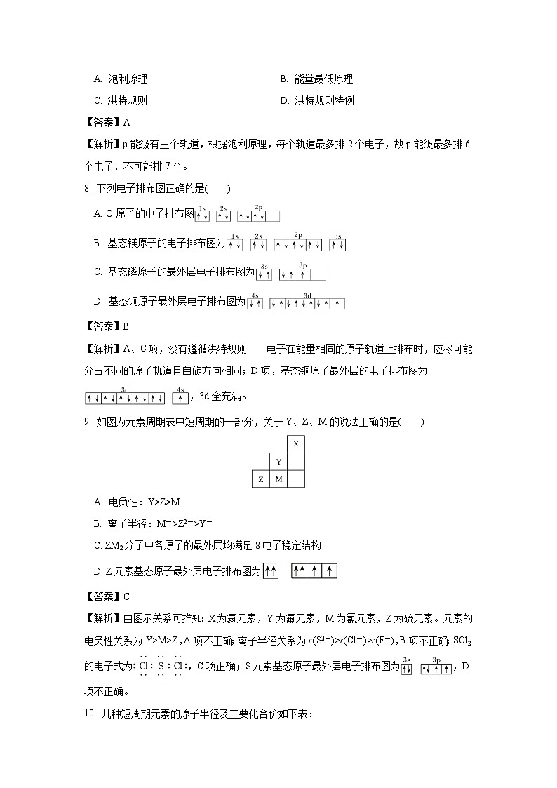 安徽省合肥市部分重点中学2022-2023学年高二下学期第一次质量检测化学试卷(含解析)03