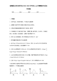 新疆昌吉州行知学校2022-2023学年高二上学期期末考试化学试题（含答案）