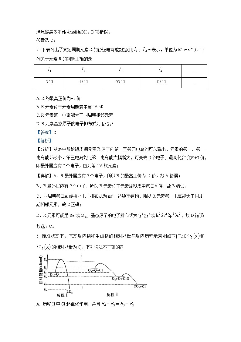湖南省长沙市重点中学2022-2023学年高二下学期第一次月考化学试题(解析版)第3页
