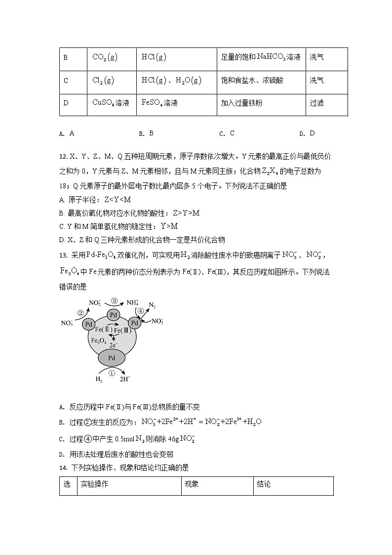 辽宁省沈阳市2022-2023学年高一化学上学期期末教学质量监测试题(Word版附解析)第3页
