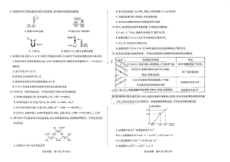 河南省2022-2023学年高一下学期阶段性测试(开学考)化学试题第2页