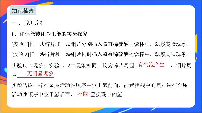 6.3.1 化学能转化为电能 课件第4页